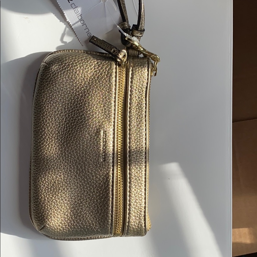 Gold Metallic Wristlet
